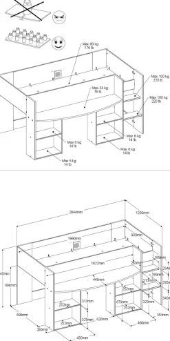 Jugendzimmer 2-teilig PIROUETTE 17