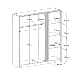 Kleiderschrank MIAMI 1